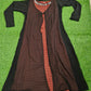 Festive Black Overcoat Kurti with Mirror Work – Diwali Special Edition.
