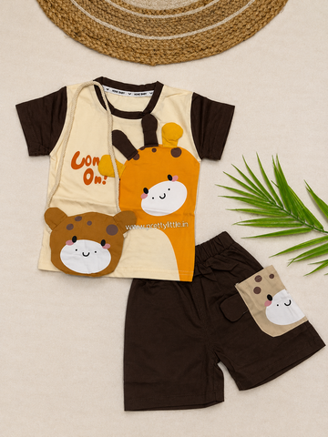 Cute Giraffe Boys Co-Ord Set (1 to 5 year)