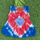"Soft Muslin Baby Frock – Premium Tie-Dye Design (0-6 Months)"