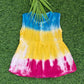 "Soft Muslin Baby Frock – Premium Tie-Dye Design (0-6 Months)"