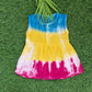 "Soft Muslin Baby Frock – Premium Tie-Dye Design (0-6 Months)"