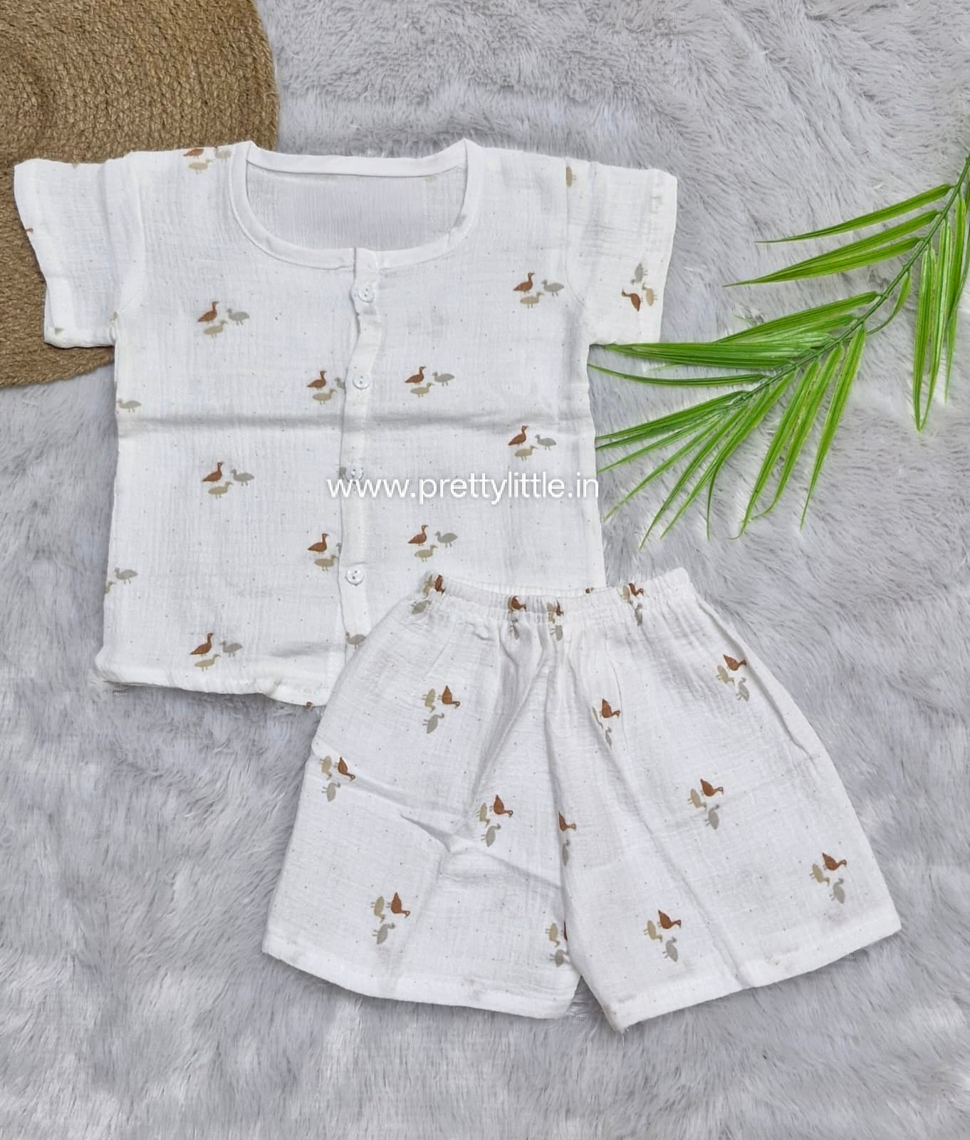 Classic White Muslin Co-Ord Set | 1-4 Years  (any 1)