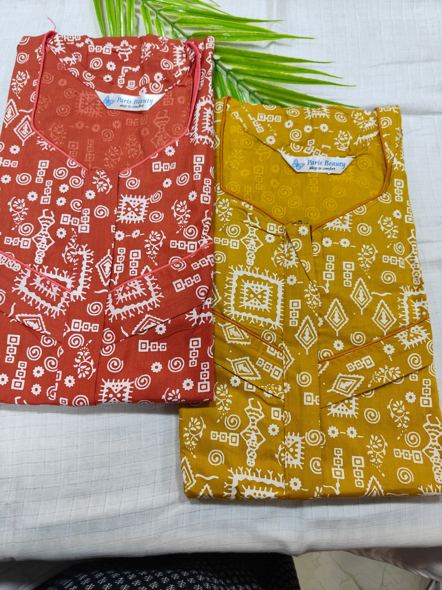 Feeding Cotton Nighty with Side Zips upto XXl(free size)