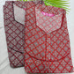 Combo Pack of 2 Printed Nighties with Side Pockets - Free Size (Up to XXL)