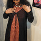 Festive Black Overcoat Kurti with Mirror Work – Diwali Special Edition.