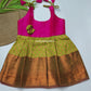 Pongal Cute Baby pattu Frock (6-12M)