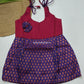 Pongal Cute Baby pattu Frock (6-12M)