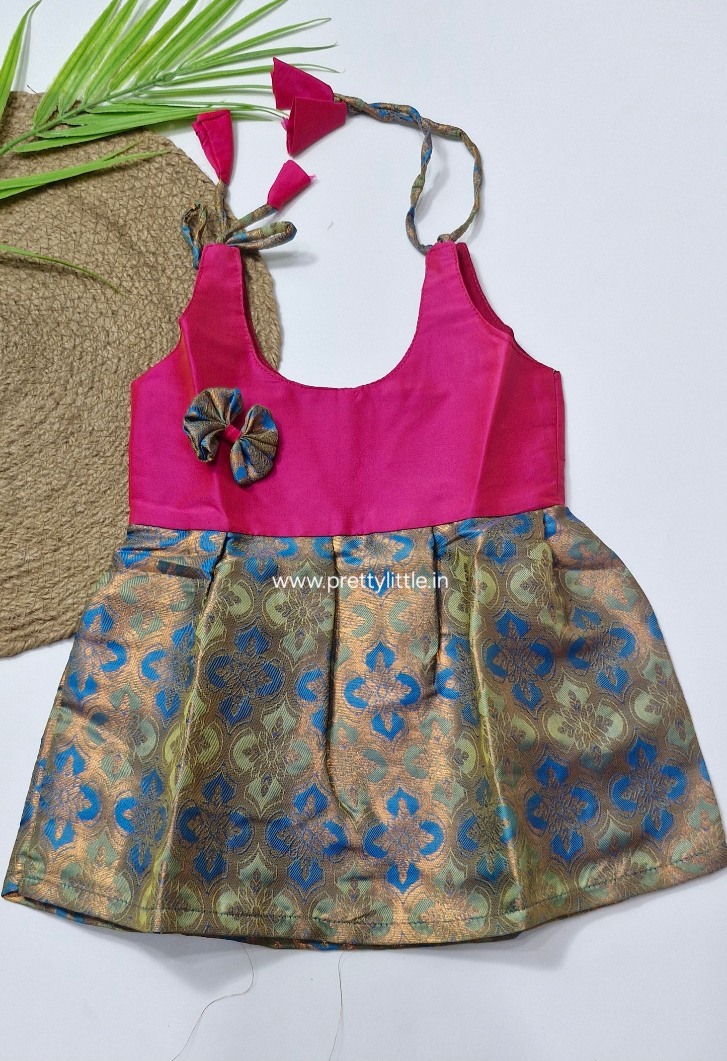 Cute Baby pattu Frock (0-6M)