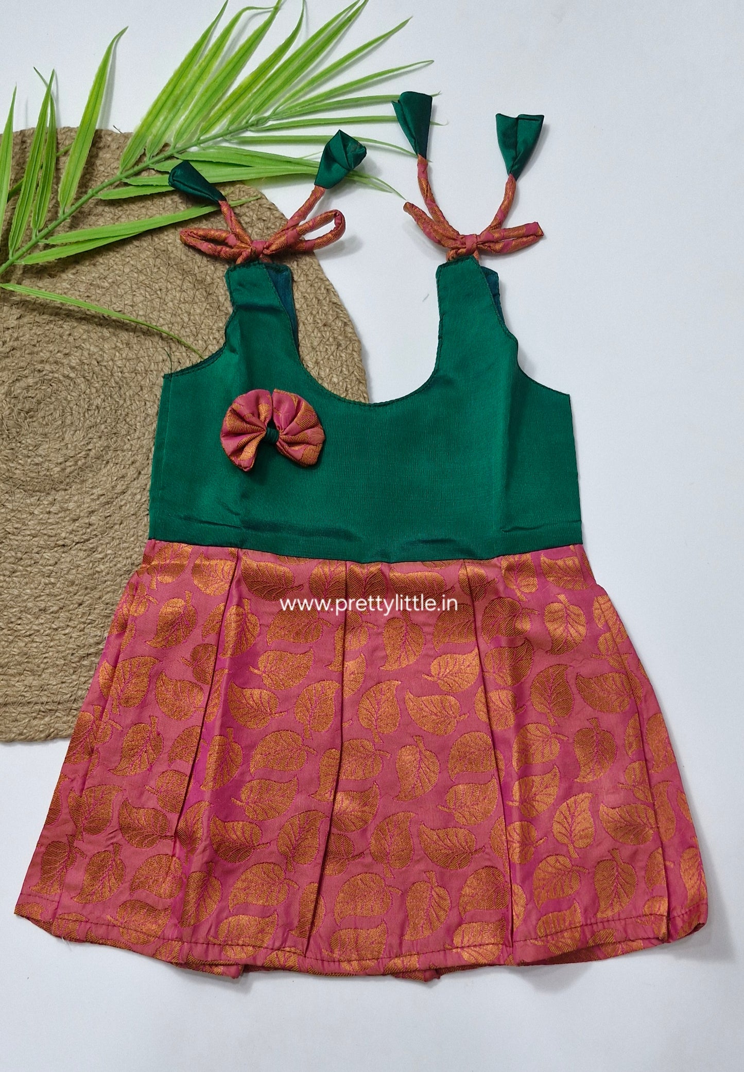 Cute Baby pattu Frock (0-6M)