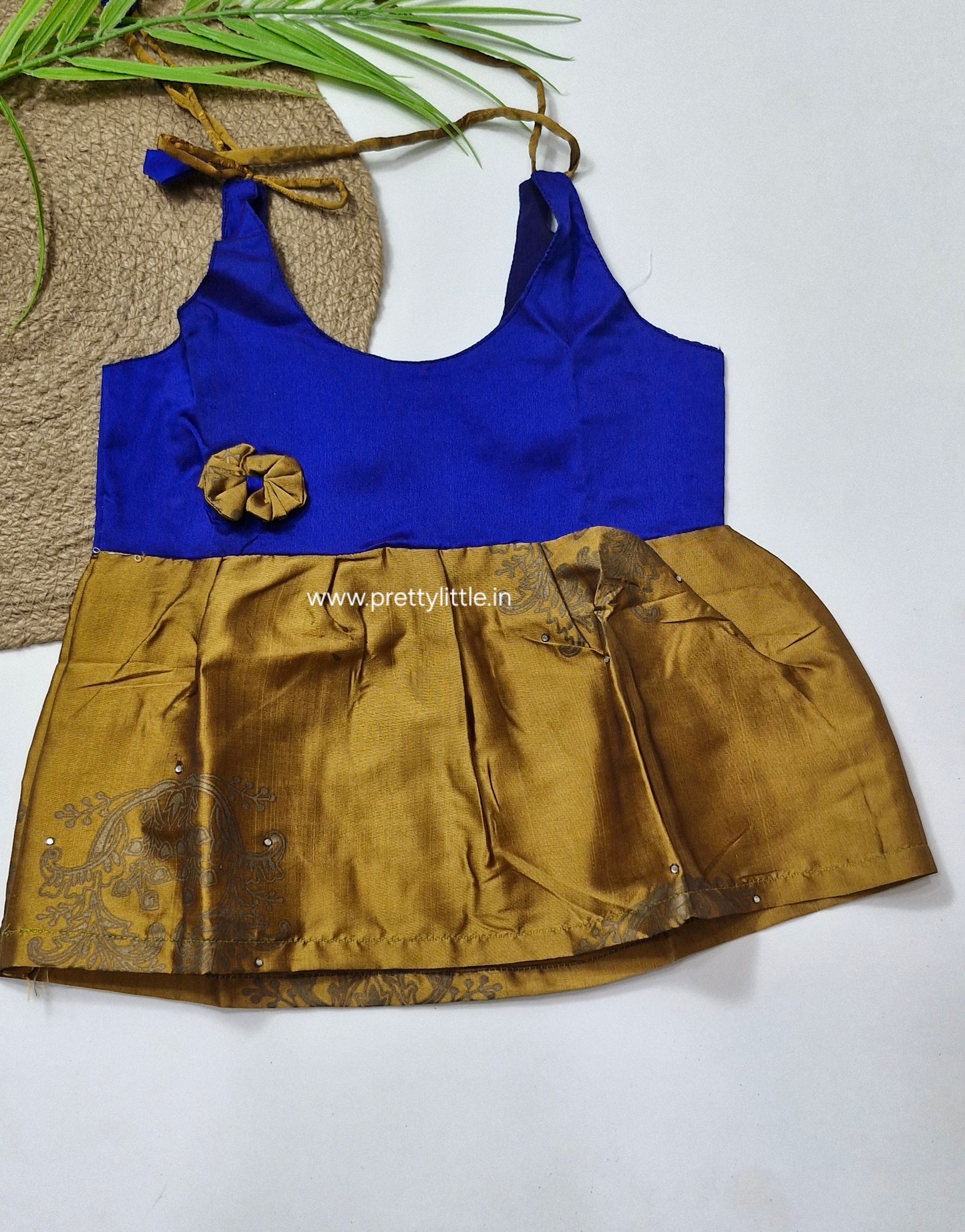 Cute Baby pattu Frock (0-6M)