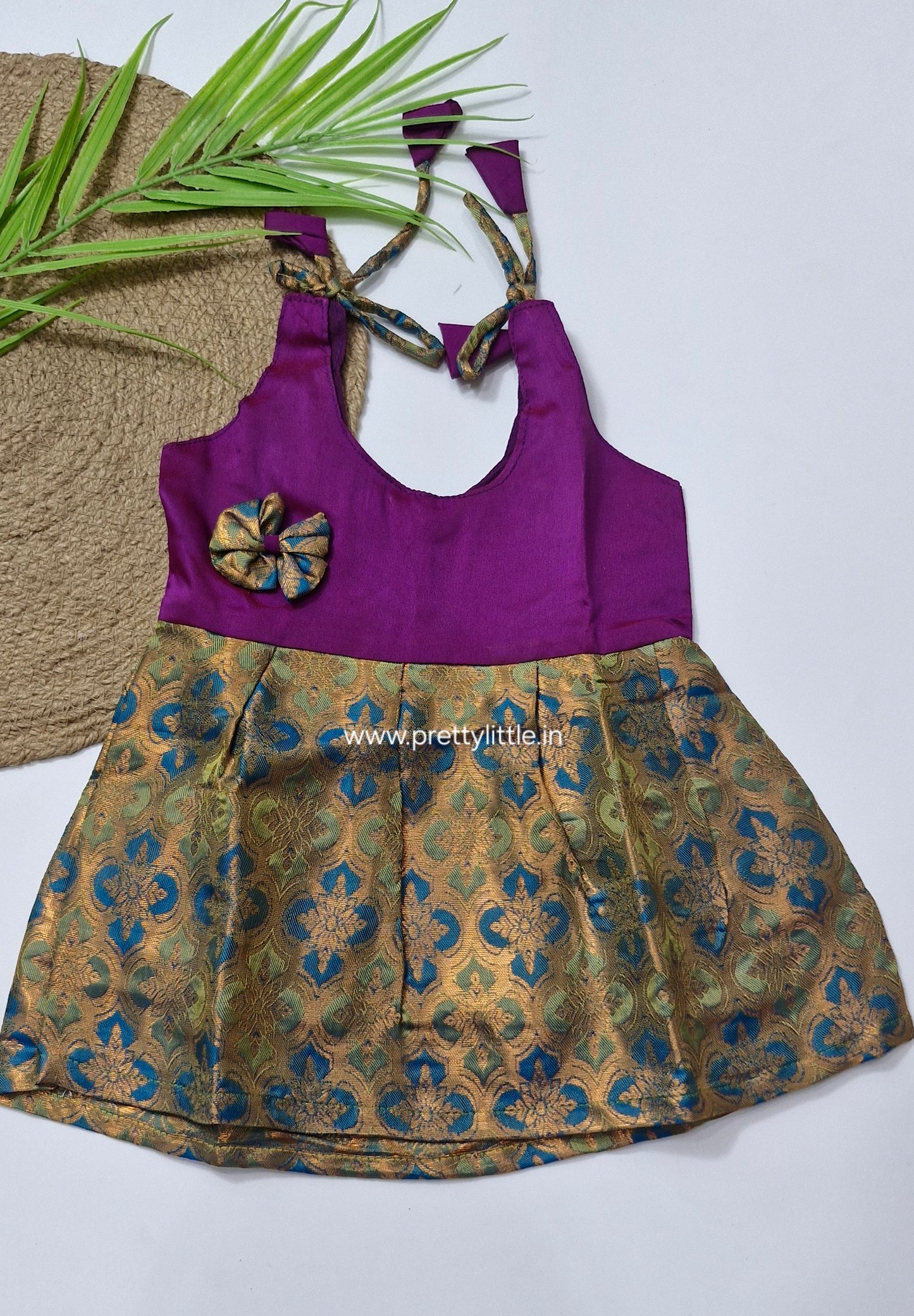 Cute Baby pattu Frock (0-6M)