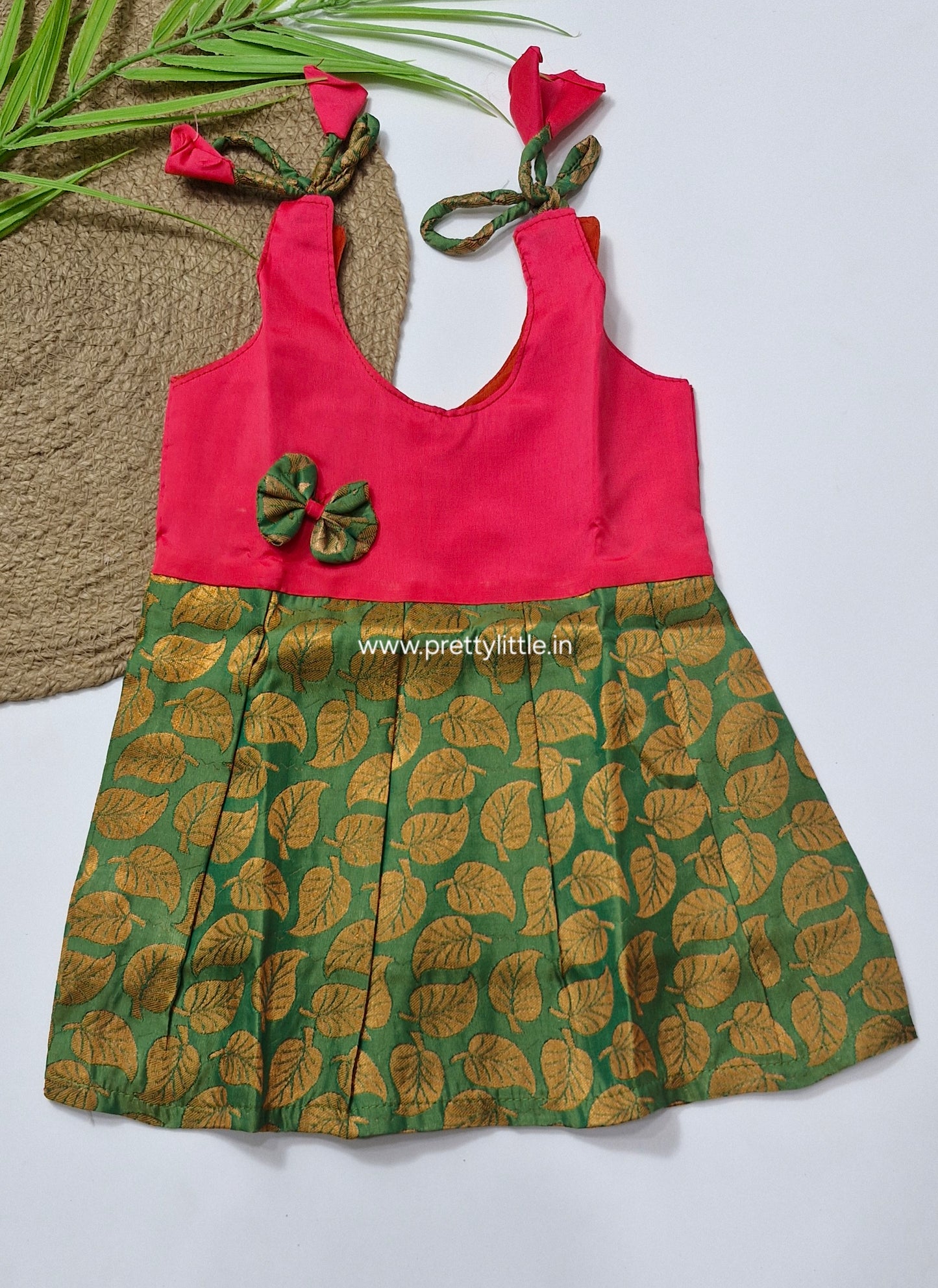 Cute Baby pattu Frock (0-6M)