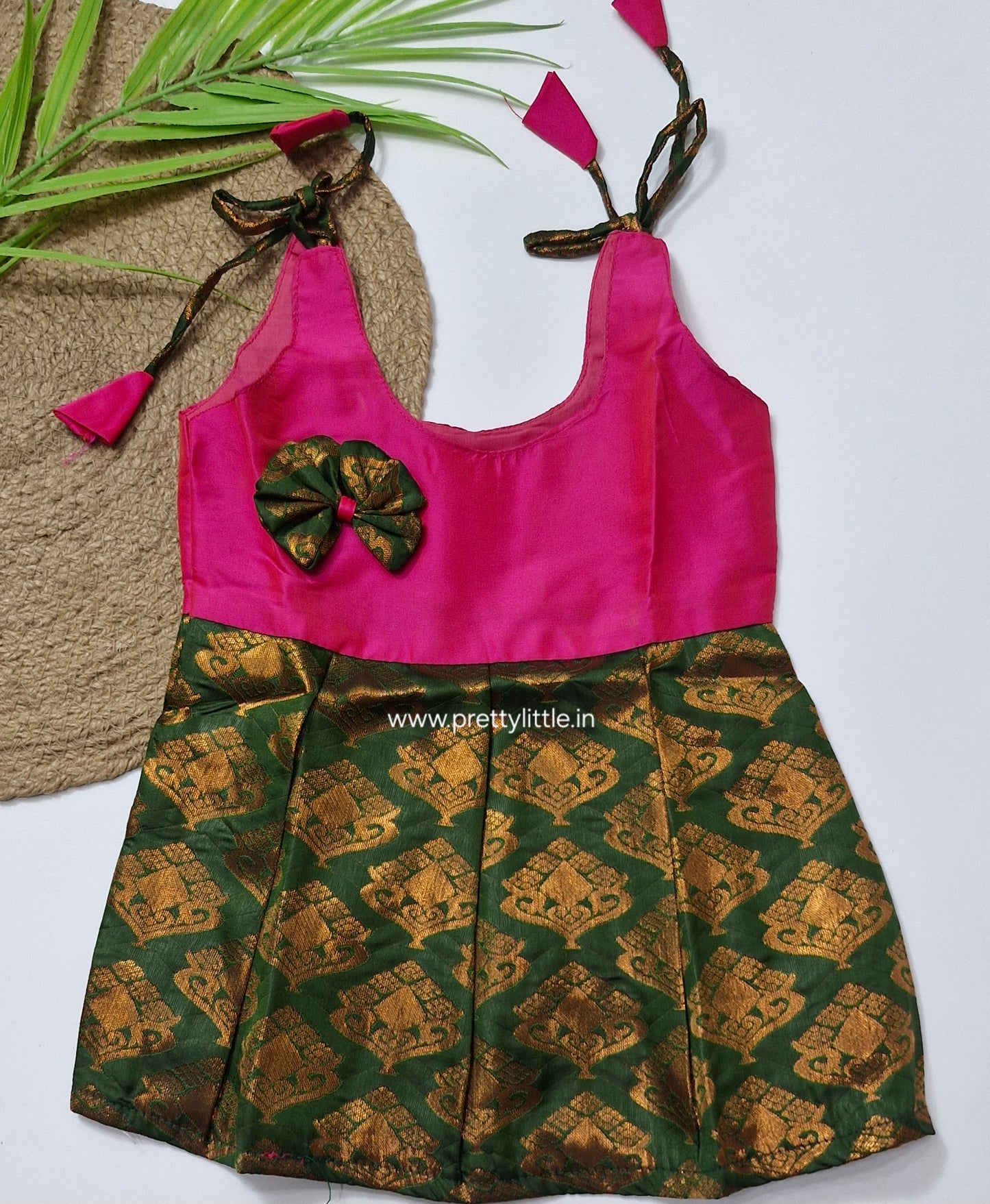 Cute Baby pattu Frock (0-6M)