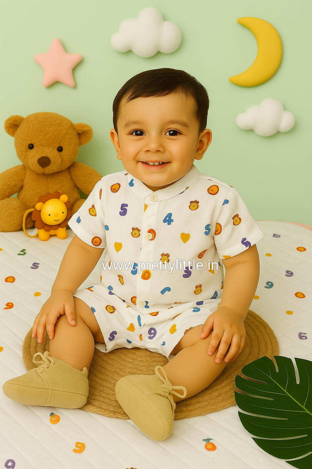 CloudSoft Muslin Co-ord Set – Ultra-Soft Baby Wear (0–3 Years)
