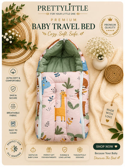 Premium Muslin Baby Carry Nest – Soft Breathable Big Size (best one dispatched)