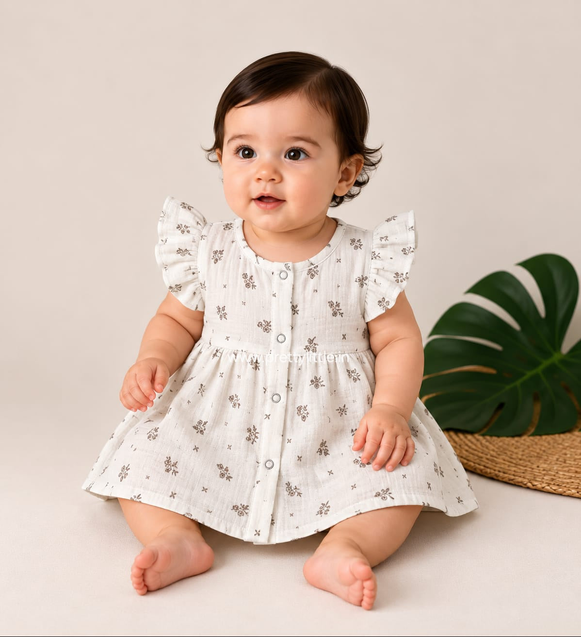 Elara Muslin Frock | 6–12 Months