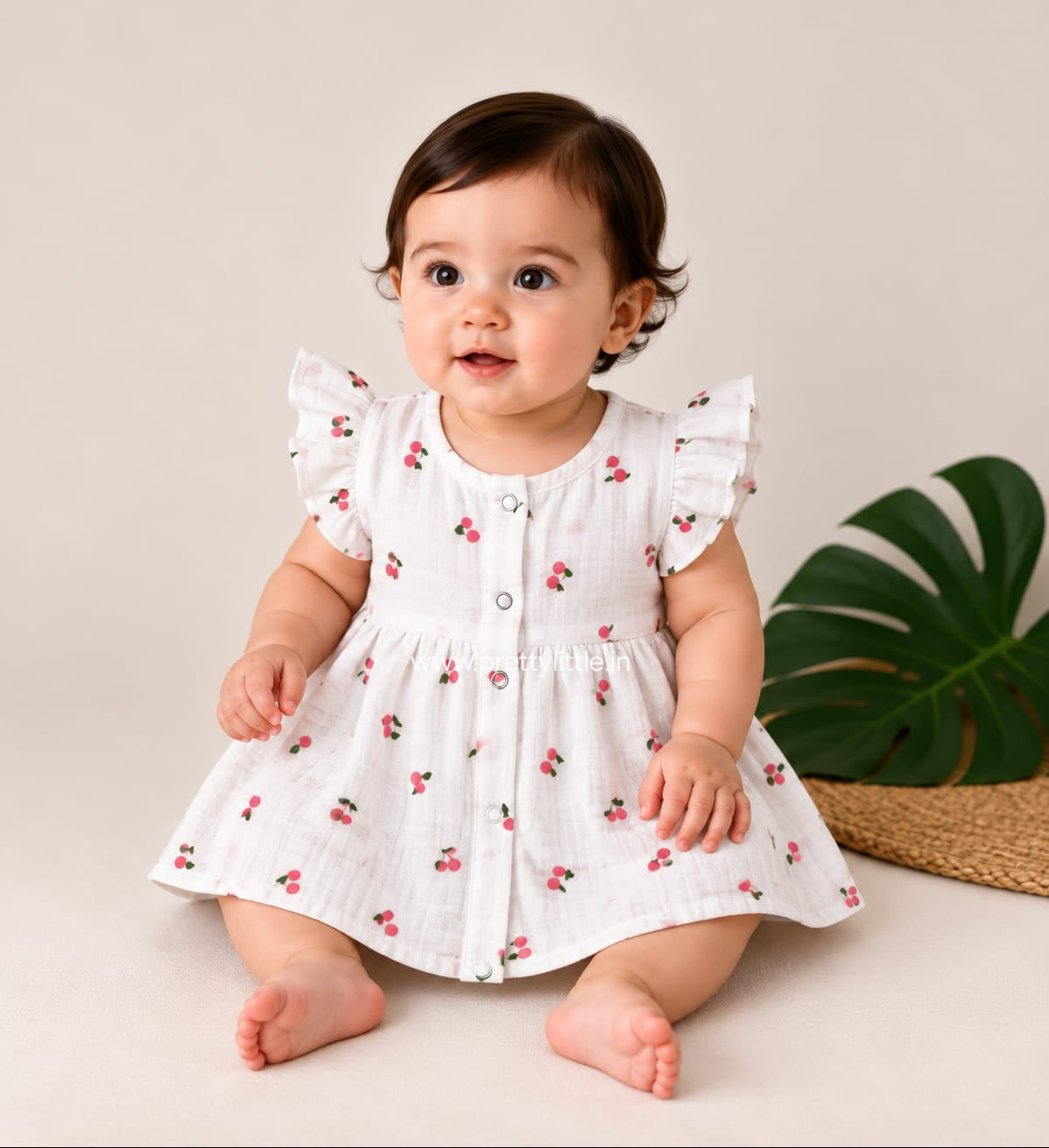 Elara Muslin Frock | 6–12 Months