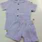 Crinkled Muslin Co-ord Set | Unisex Kids Wear – Up to 4 Years