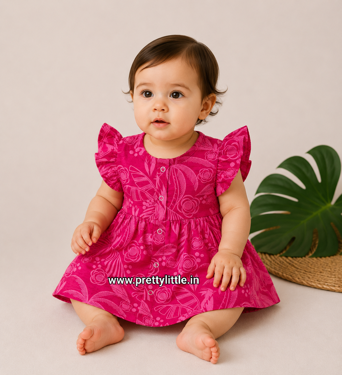 Pretty Little cloud  Muslin Baby Frock | 0–2 Years | Soft & Breathable