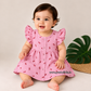 Pretty Little cloud  Muslin Baby Frock | 0–2 Years | Soft & Breathable