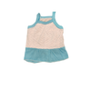 Cotton Dotted Frock - Blue