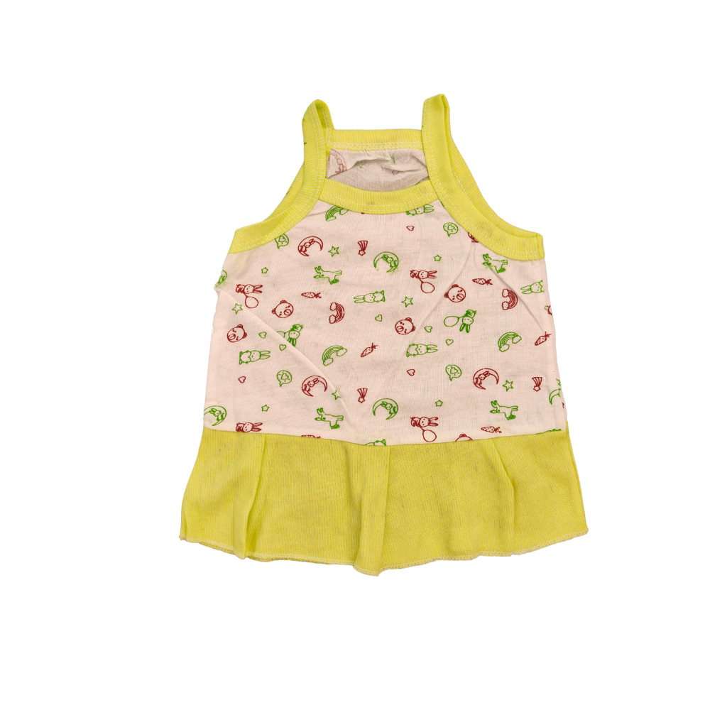 Cotton Frock -Yellow