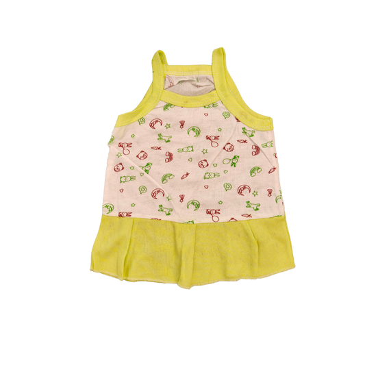 Cotton Frock -Yellow