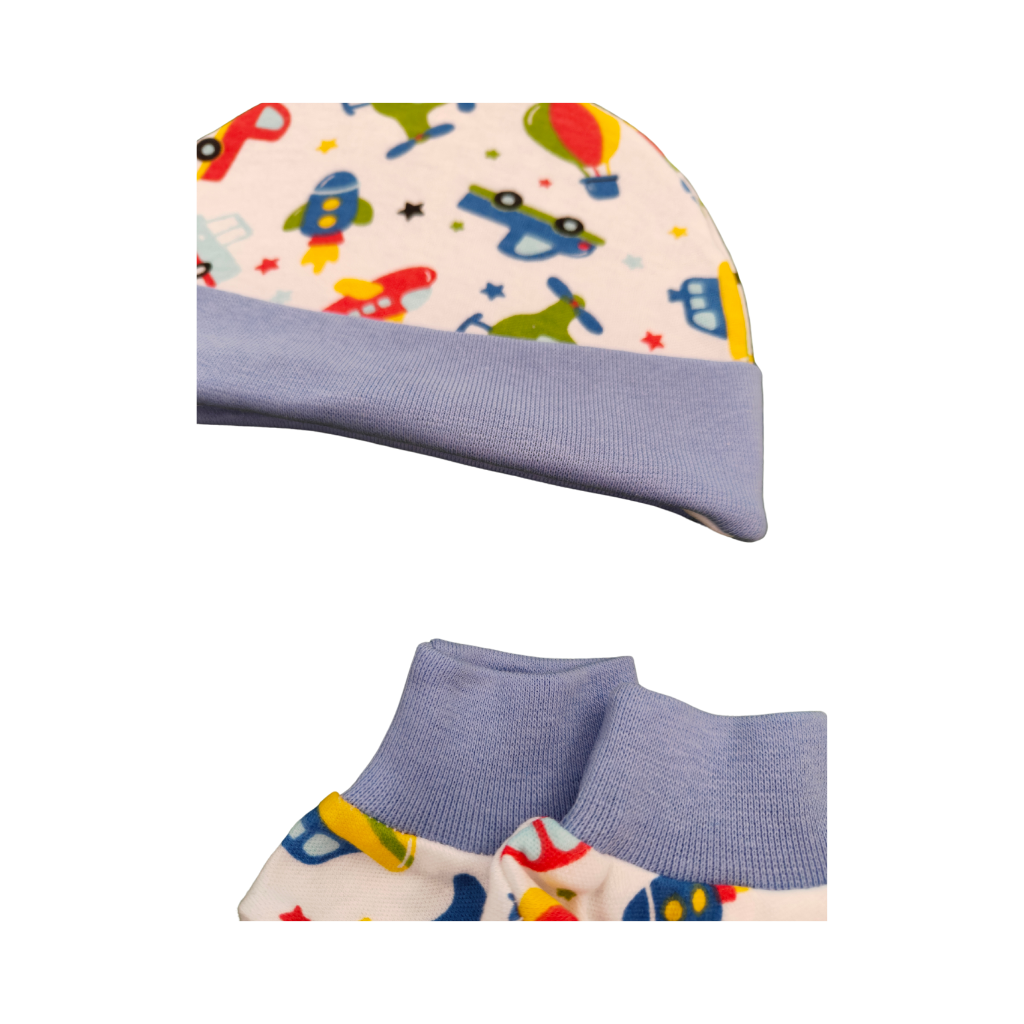 Cap Mitten Set - Toy Printed