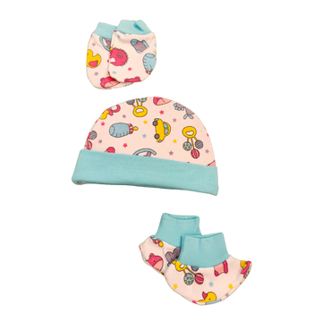 Cap Mitten Set - Pinkie