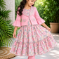 Diwali Denim Bloom Dress Set | Girls Western Wear – Special Offer ( 7- 8 year)