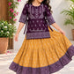 Diwali Denim Bloom Dress Set | Girls Western Wear – Special Offer ( 7- 8 year)