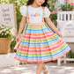 Diwali Denim Bloom Dress Set | Girls Western Wear – Special Offer ( 7- 8 year)
