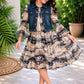 Diwali Denim Bloom Dress Set | Girls Western Wear – Special Offer ( 7- 8 year)