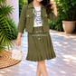 Diwali Denim Bloom Dress Set | Girls Western Wear – Special Offer ( 7- 8 year)