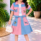 Diwali Denim Bloom Dress Set | Girls Western Wear – Special Offer ( 7- 8 year)