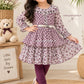 Diwali Denim Bloom Dress Set | Girls Western Wear – Special Offer ( 7- 8 year)