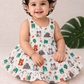 Little Friends Animal Print Muslin Frock – 9–12 & 18–24 Months