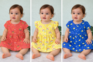 Pretty Little combo cloud soft  Muslin Baby Frock | 0–2 Years | Soft & Breathable (Assorted Pack)