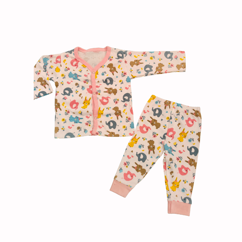 Full Sleeve T-Shirt & Matching Pants-Animal Print