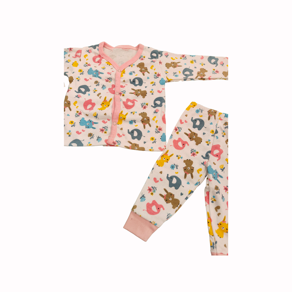 Full Sleeve T-Shirt & Matching Pants-Animal Print