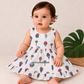 Little Friends Animal Print Muslin Frock – 9–12 & 18–24 Months