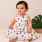 Little Friends Animal Print Muslin Frock – 9–12 & 18–24 Months