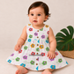 Tiny Treasures Muslin Button-Front Baby Frock |0-18 month