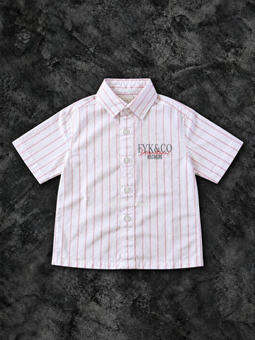 Classic Striped Short Sleeve Shirt for Boys | 1-7 year