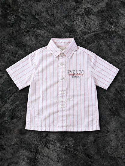 Classic Striped Short Sleeve Shirt for Boys | 1-7 year