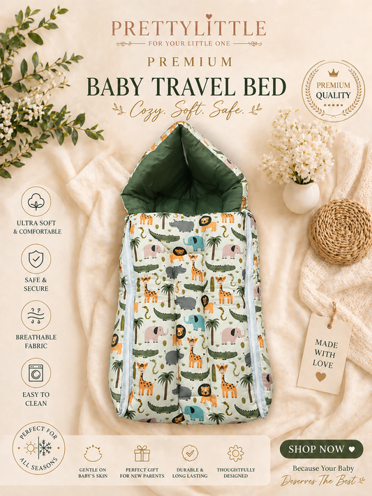 Premium Muslin Baby Carry Nest – Soft Breathable Big Size (best one dispatched)