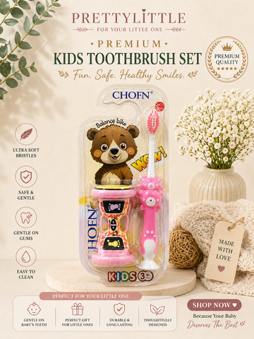 SoftSmile Toothbrush Set with toy– Gentle soft Bristles