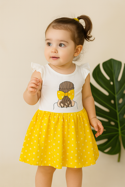 Bunny Bow Dress – Adorable Style for Little Girls