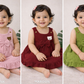 Crinkled Muslin Baby Frock with Bow | 0–3 Years | 0-2 Years (Any 1)