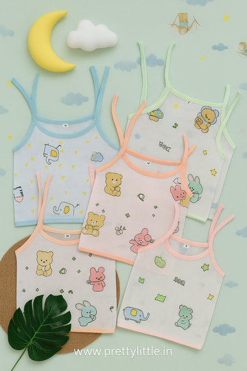 Combo Pack of Muslin colour knot Jablas for Babies ( best 5 dispatched)(0-8m)